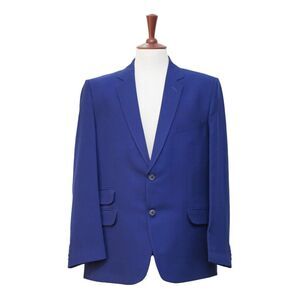 Mens Blazer Purple Wool Handmade Dress Formal Suit Jacket Wedding Sport Coat 46R
